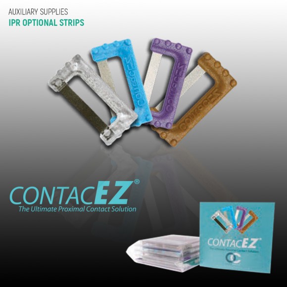 ContacEZ Dental IPR Strips – .07mm Yellow X-Fine Single Sided (8 Pack) 32108